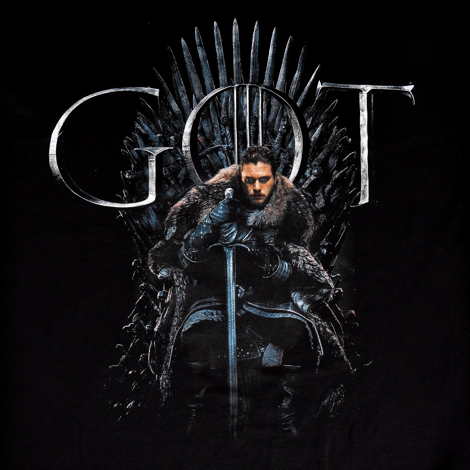 Produktbild Game of Thrones - Jon Snow For The Throne T-Shirt schwarz