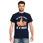 Produktbild Arielle - Sebastian Human World is a Mess T-Shirt blau