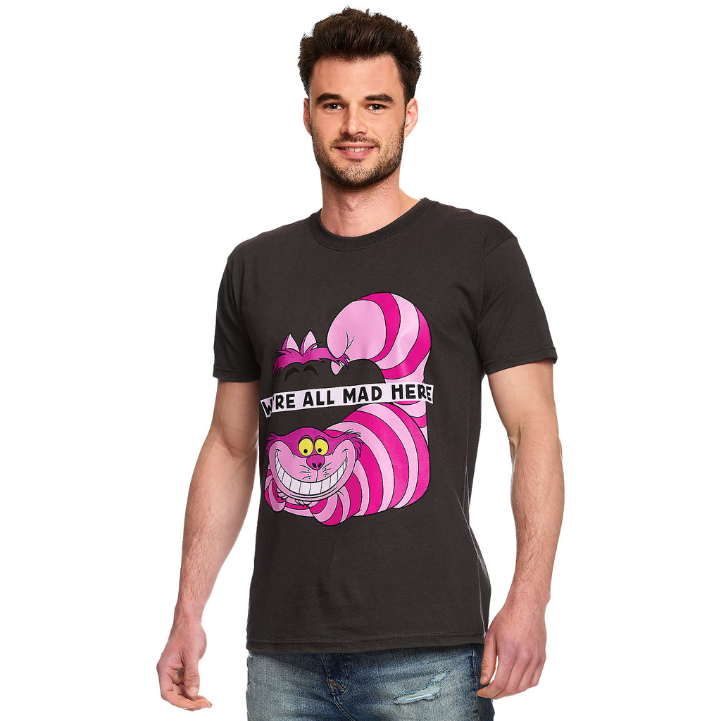 Produktbild Alice im Wunderland - Grinsekatze All Mad Here T-Shirt grau