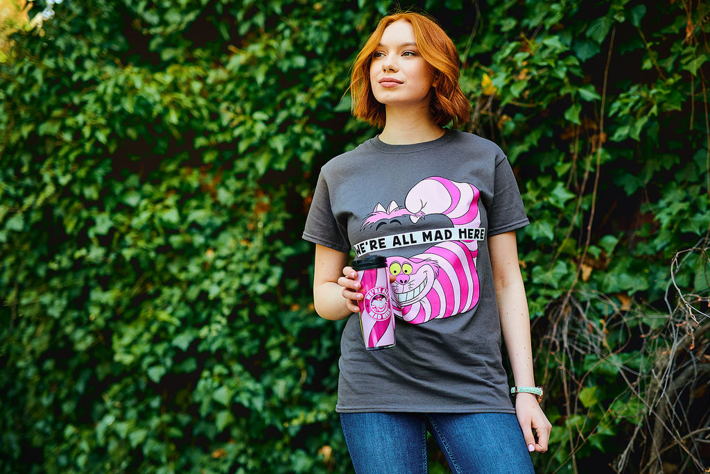 Produktbild Alice im Wunderland - Grinsekatze All Mad Here T-Shirt grau