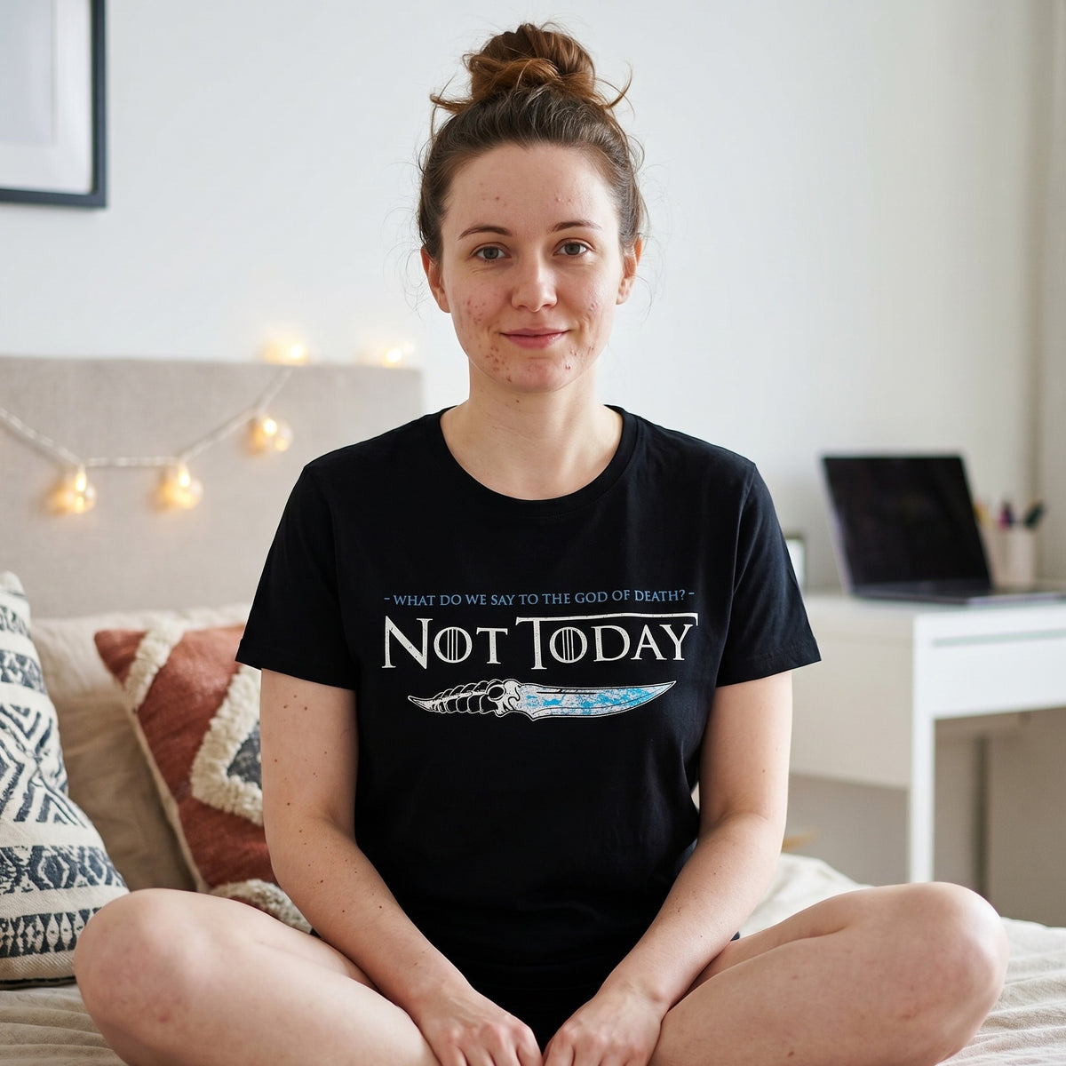 Produktbild Not Today T-Shirt für Game of Thrones Fans schwarz
