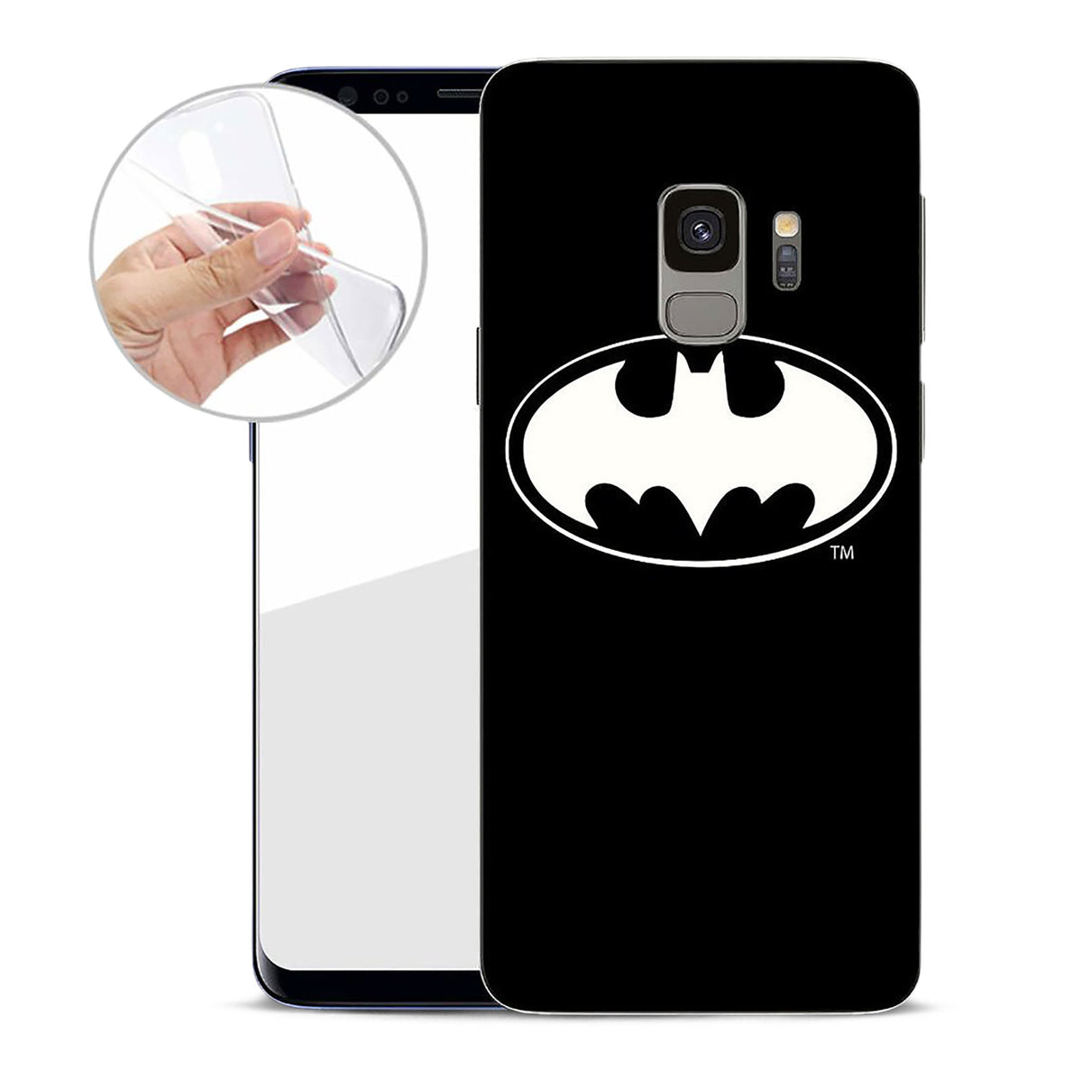 Produktbild Batman - Logo Samsung Galaxy S9 Handyhülle Silikon schwarz