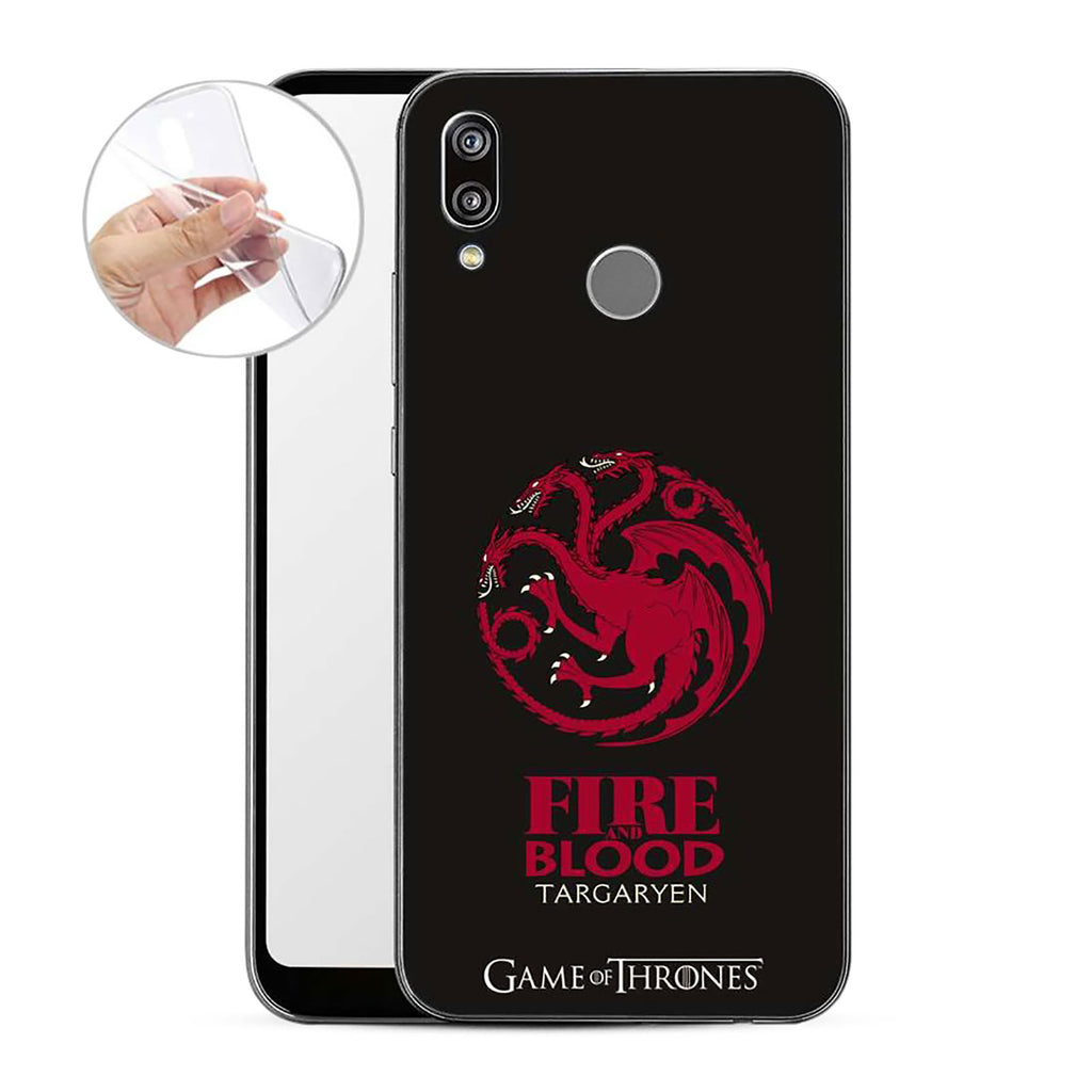 Produktbild Game of Thrones - Targaryen Wappen Huawei P20 Lite Handyhülle Silikon schwarz
