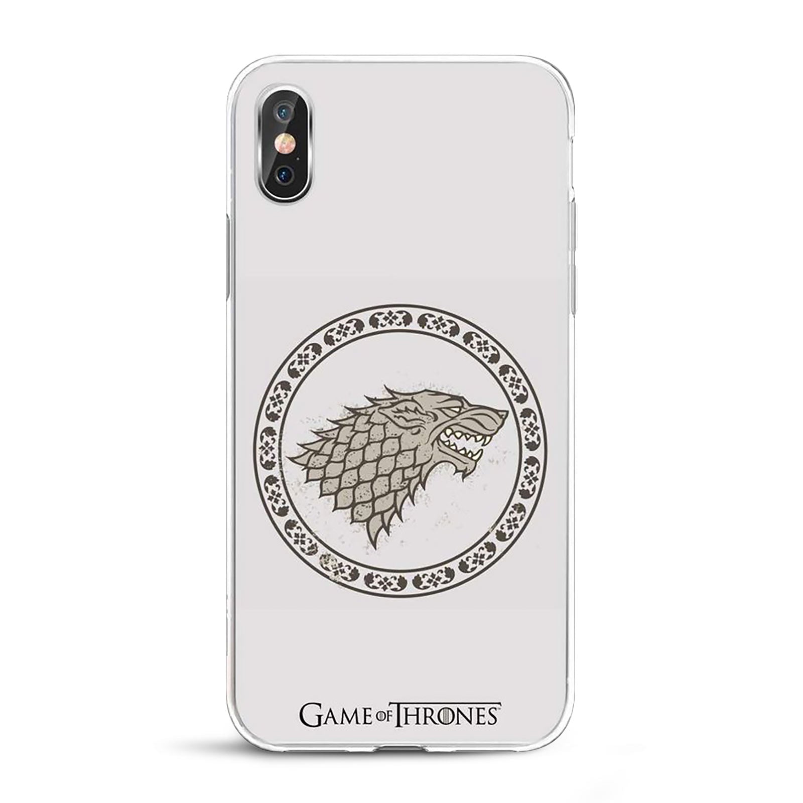 Produktbild Game of Thrones - Stark Wappen iPhone X / XS Handyhülle Silikon weiß
