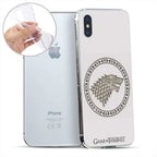 Produktbild Game of Thrones - Stark Wappen iPhone X / XS Handyhülle Silikon weiß