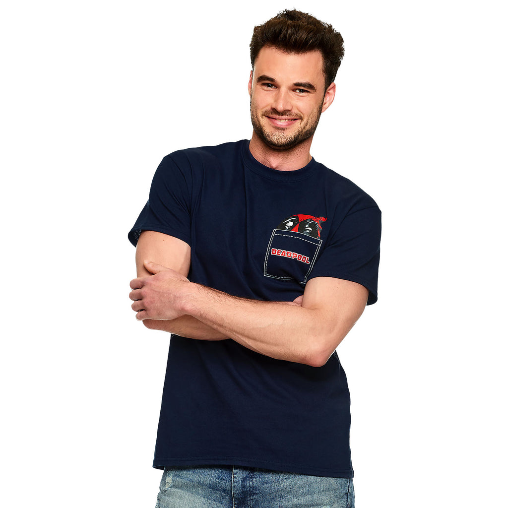 Produktbild Deadpool - Pocket T-Shirt blau