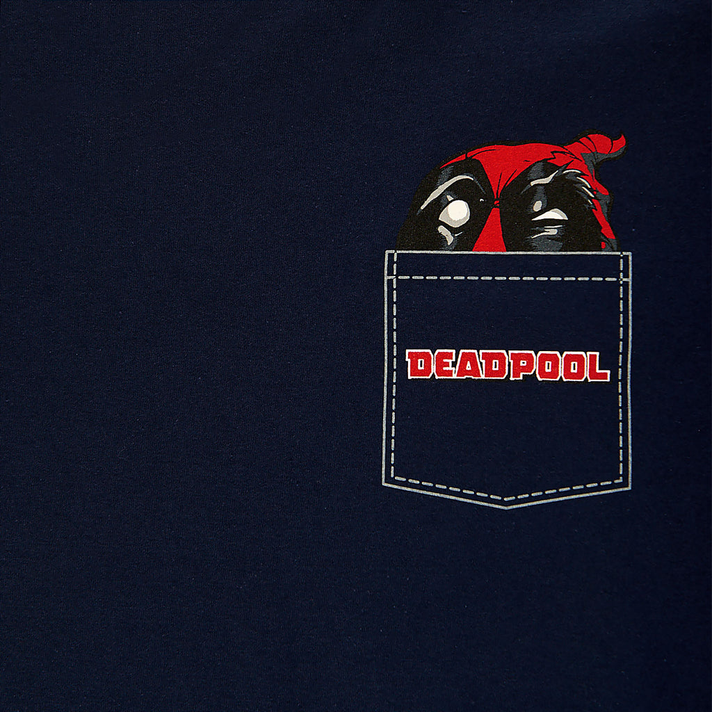 Produktbild Deadpool - Pocket T-Shirt blau