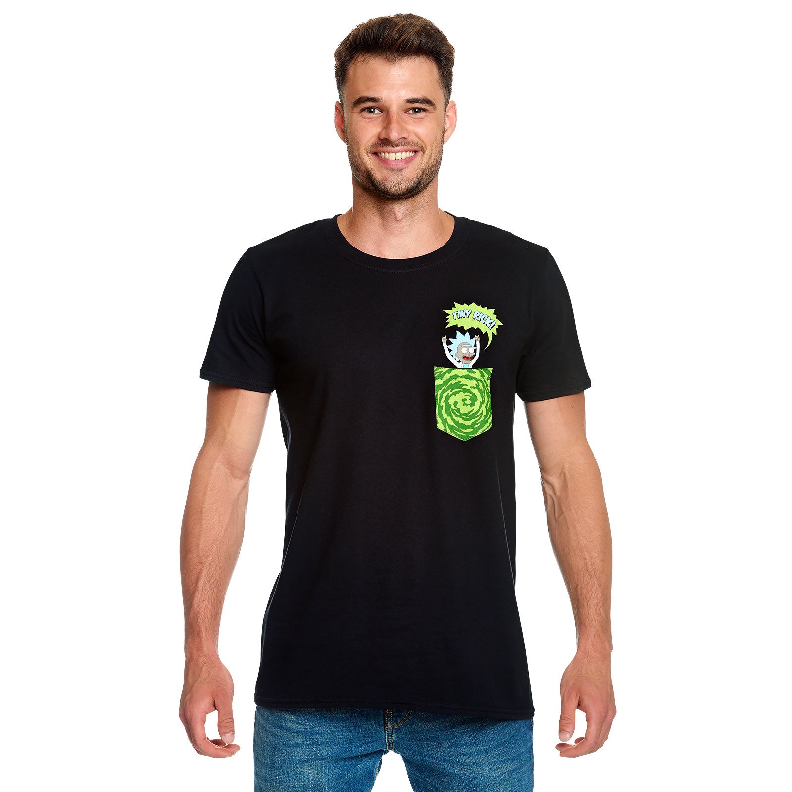 Product image Rick and Morty - Tiny Pocket Rick T-Shirt black