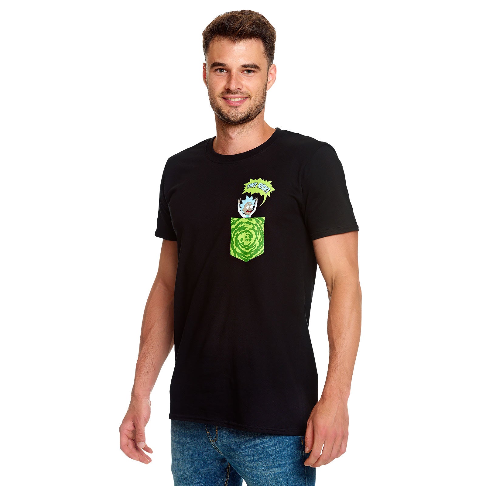Product image Rick and Morty - Tiny Pocket Rick T-Shirt black