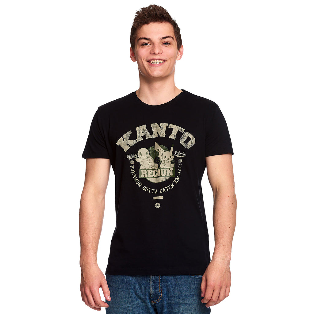 Pokemon - Kanto Region Starter T-Shirt schwarz