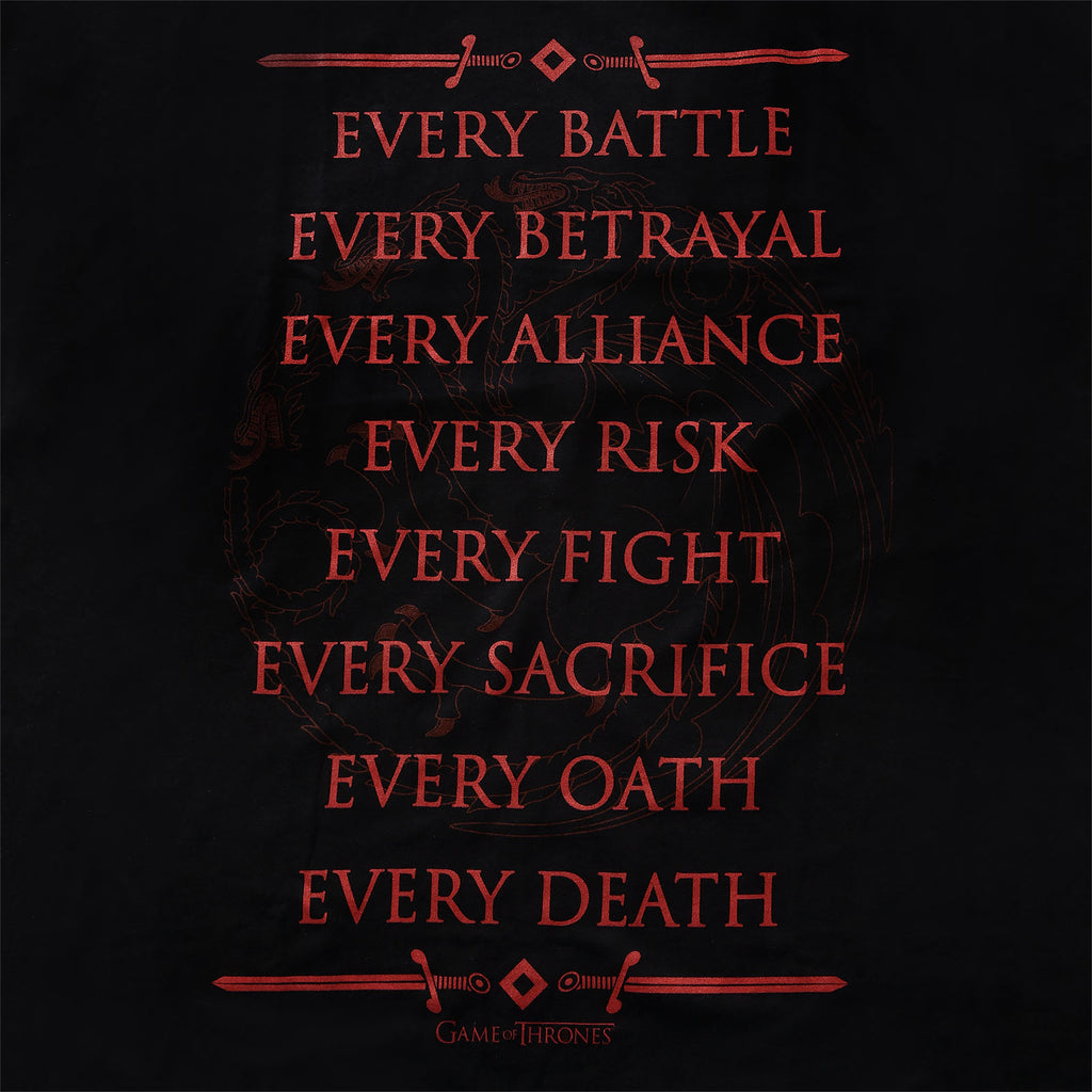 Produktbild Targaryen For The Throne T-Shirt schwarz - Game of Thrones