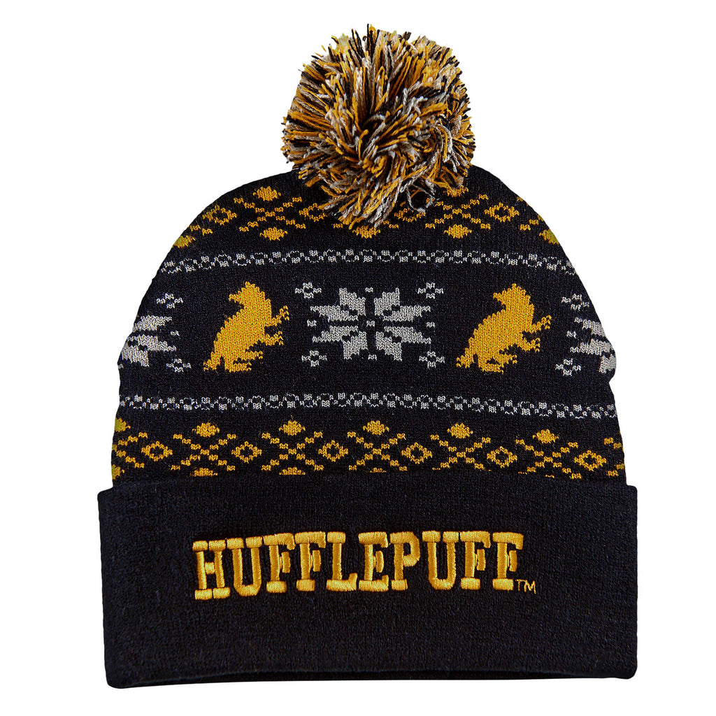 Produktbild Harry Potter - Hufflepuff Norwegermütze schwarz