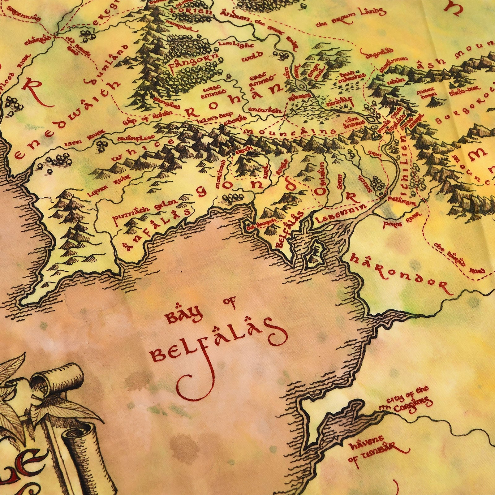 Produktbild Der Herr der Ringe - Mittelerde Karte Schürze mit Ofenhandschuh