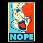 Produktbild Looney Tunes - Bugs Bunny Nope Poster T-Shirt schwarz
