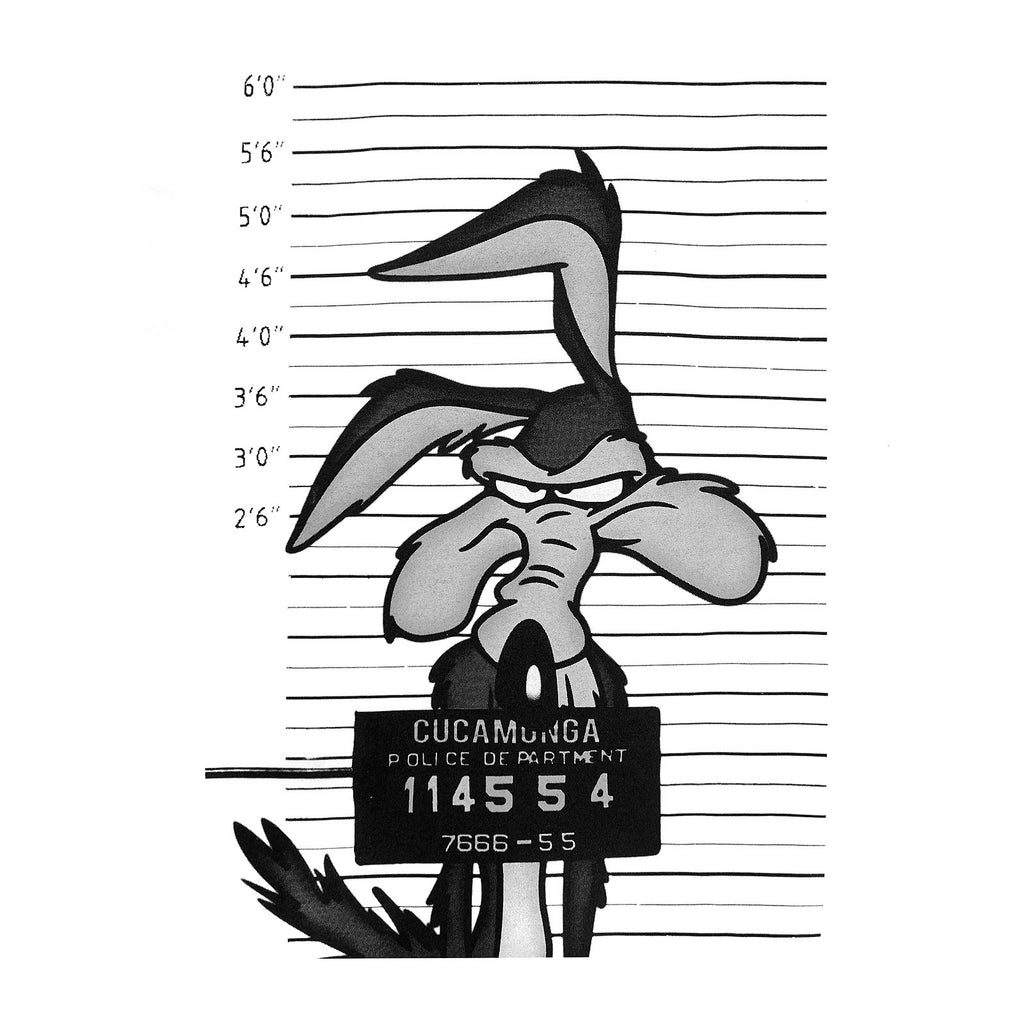Produktbild Looney Tunes - Wile E. Coyote Mugshot T-Shirt weiß