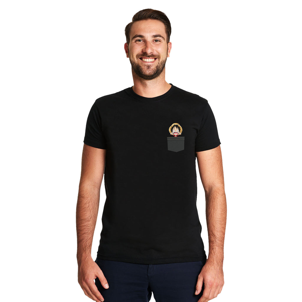 Produktbild One Piece - Pocket Luffy T-Shirt schwarz