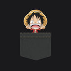 Produktbild One Piece - Pocket Luffy T-Shirt schwarz