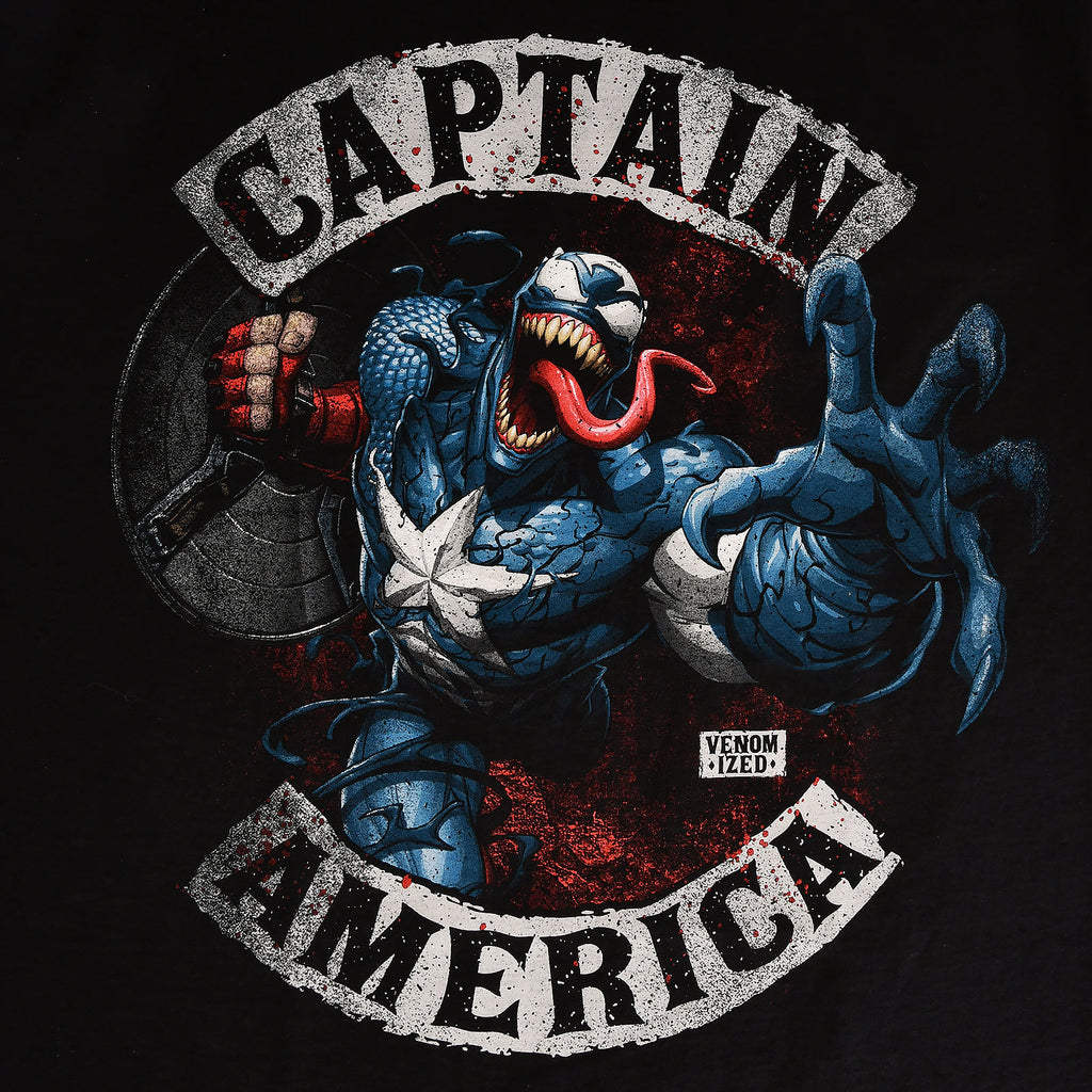 Produktbild Captain America - Venomized T-Shirt schwarz