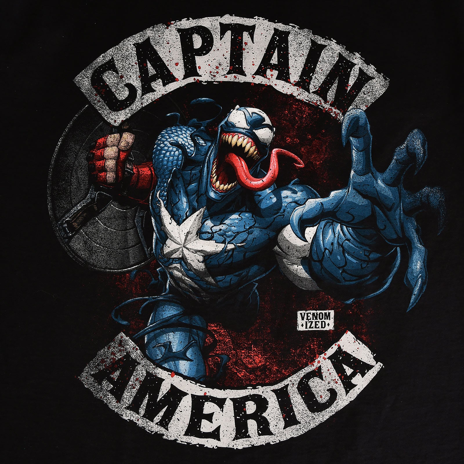 Produktbild Captain America - Venomized T-Shirt schwarz