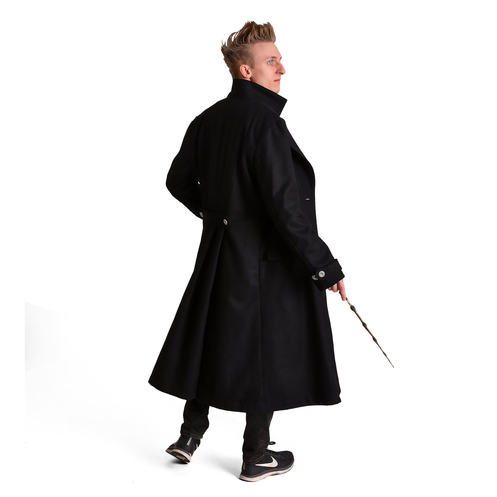 Produktbild Dunkler Magier Mantel schwarz