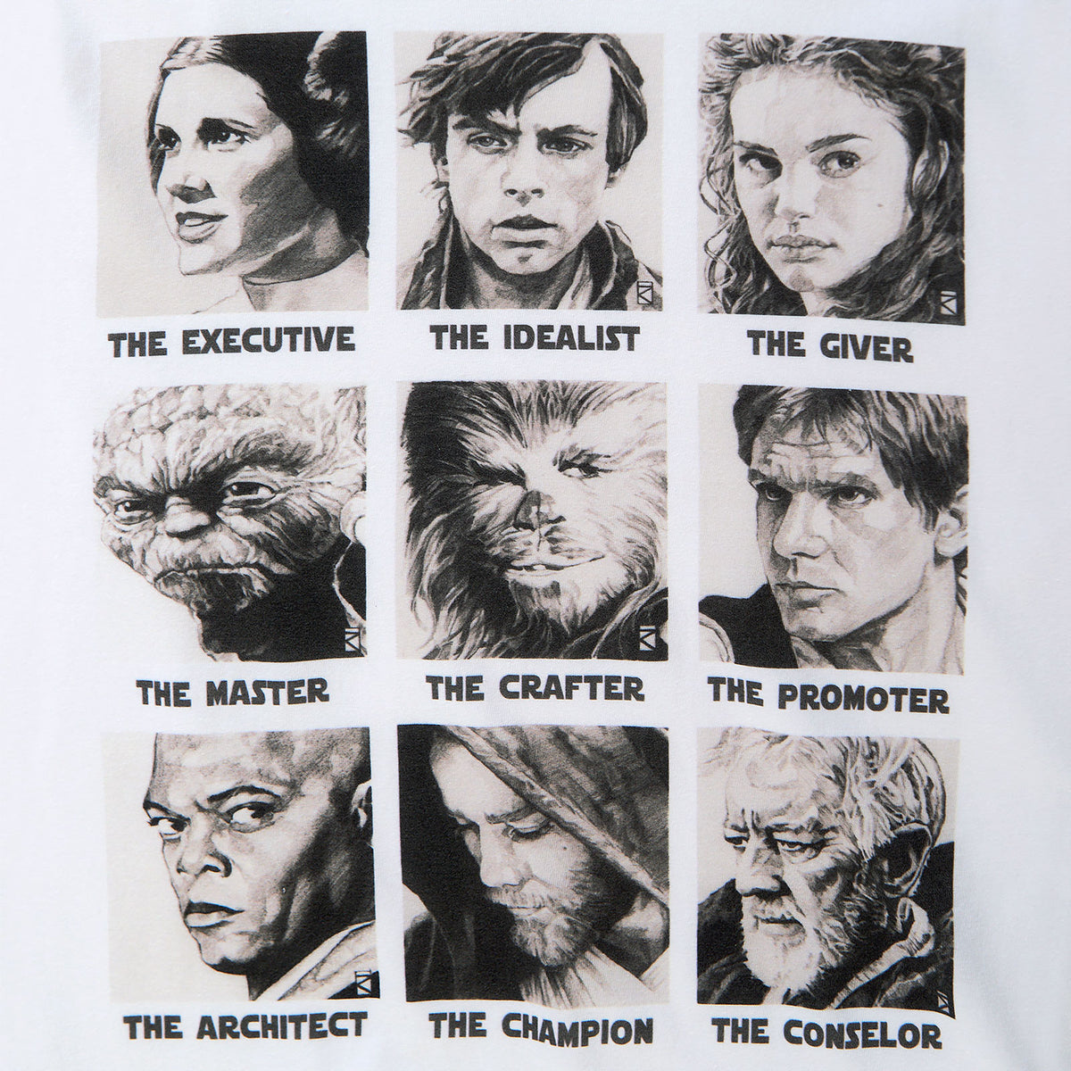 Produktbild Star Wars - Classic Characters T-Shirt weiß