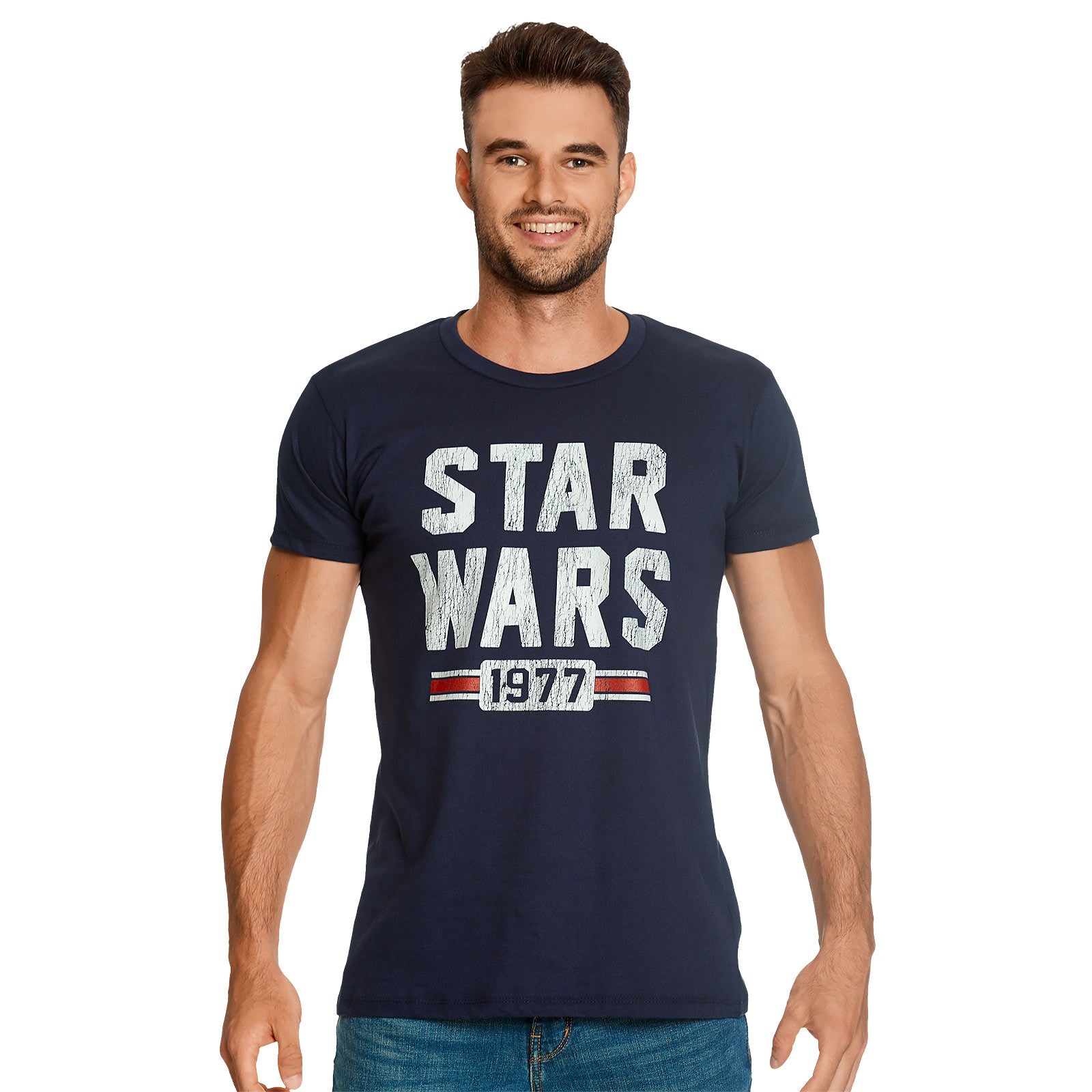 Produktbild Star Wars of 1977 Distressed T-Shirt blau