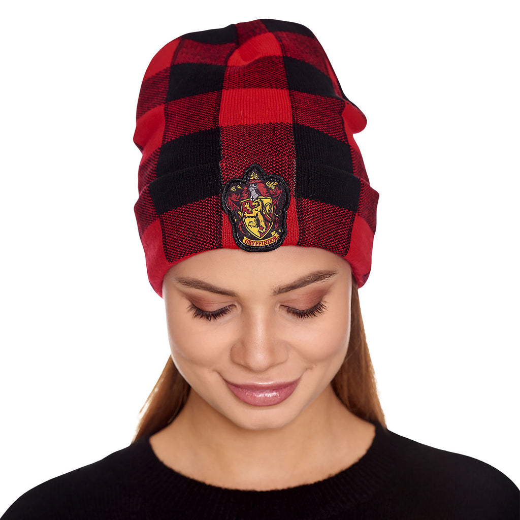Produktbild Harry Potter - Gryffindor Wappen Karo Mütze
