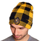Produktbild Harry Potter - Hufflepuff Wappen Karo Mütze