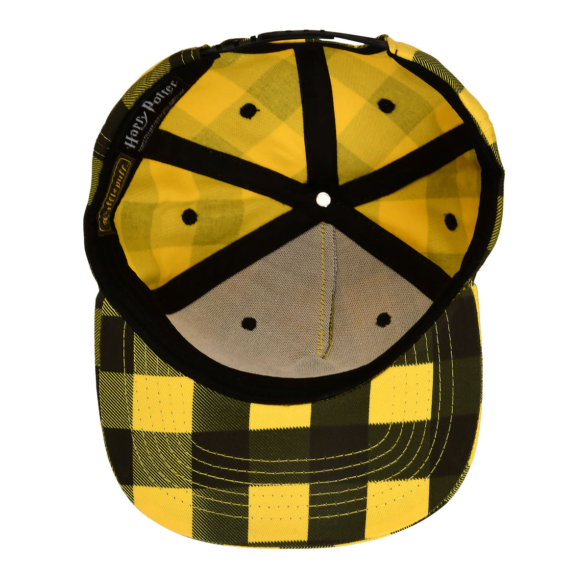 Produktbild Harry Potter - Hufflepuff Wappen Karo Snapback Cap