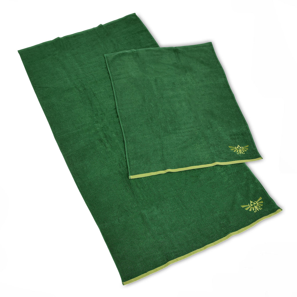 Produktbild Zelda - Hyrule Logo Handtücher mit Waschlappen 3er Set