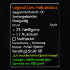 Produktbild Level-60-Item Legendäres Helden Classic T-Shirt schwarz