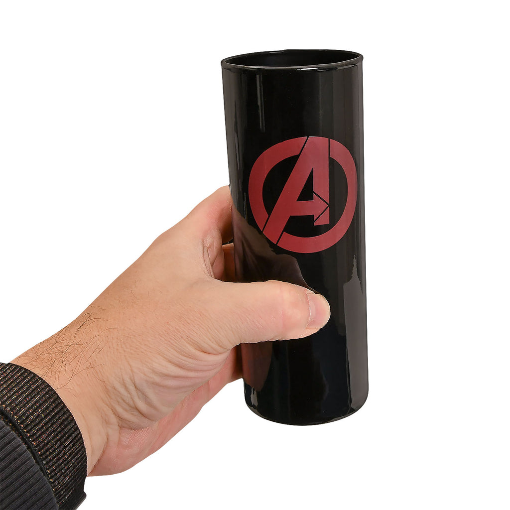 Produktbild Avengers Logo Glas schwarz