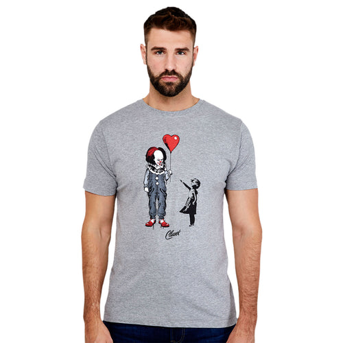 Produktbild Pennywise mit Herz Ballon T-Shirt für Stephen Kings ES Fans