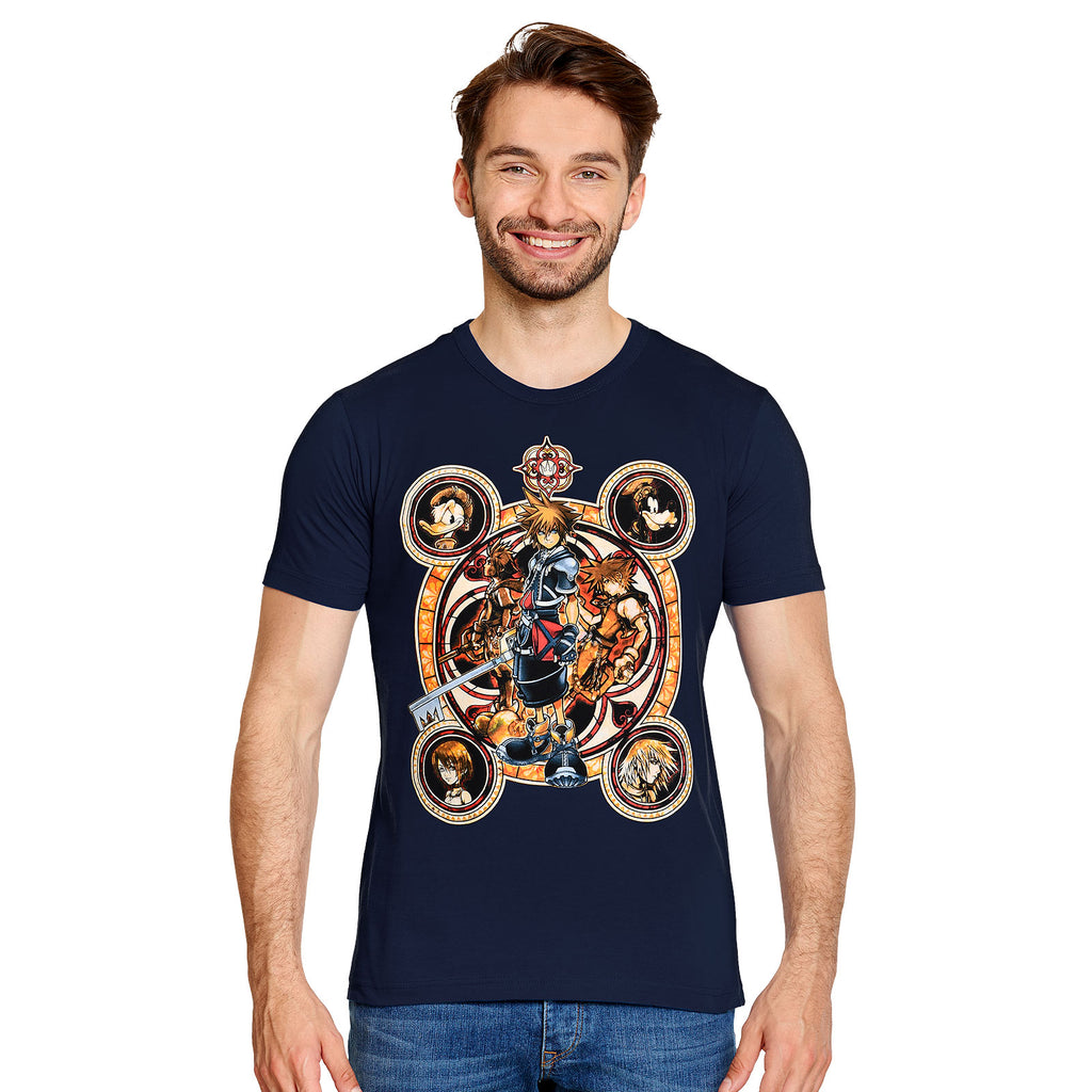 Kingdom Hearts - Characters T-Shirt blau