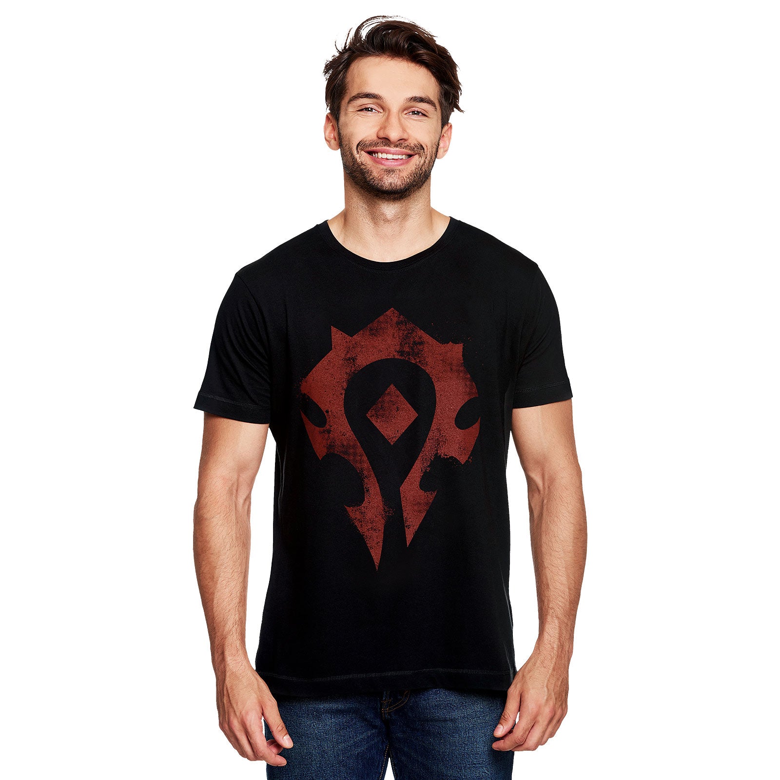 Produktbild World of Warcraft - Horde Spray Logo T-Shirt schwarz