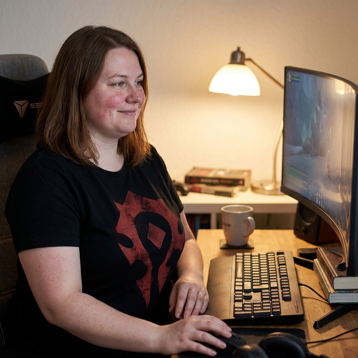 Produktbild World of Warcraft - Horde Spray Logo T-Shirt schwarz