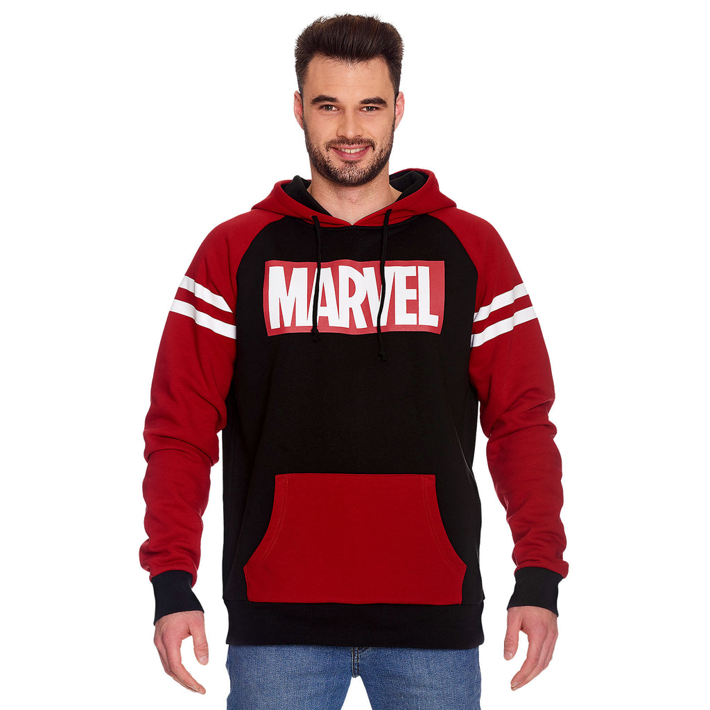 Produktbild Marvel - Logo Hoodie rot-schwarz