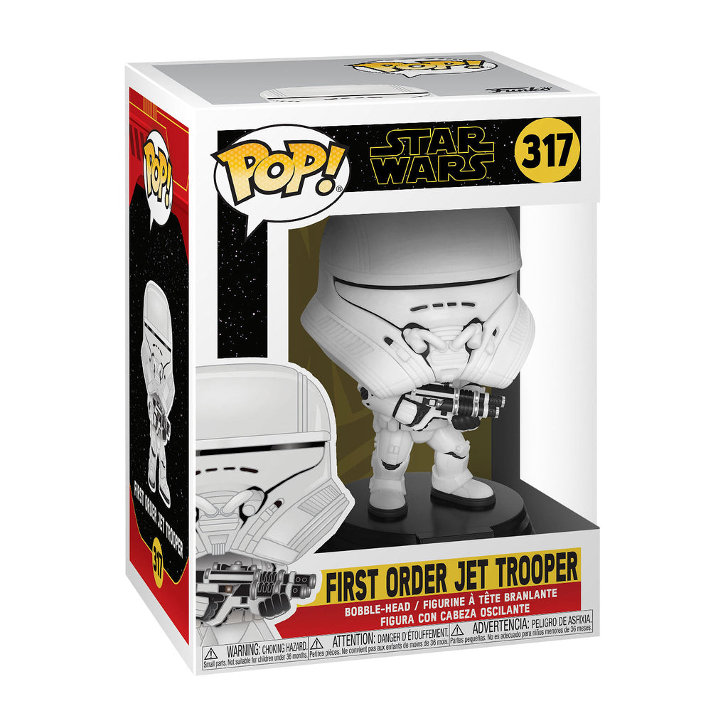 Produktbild Star Wars - First Order Jet Trooper Funko Pop Wackelkopf-Figur