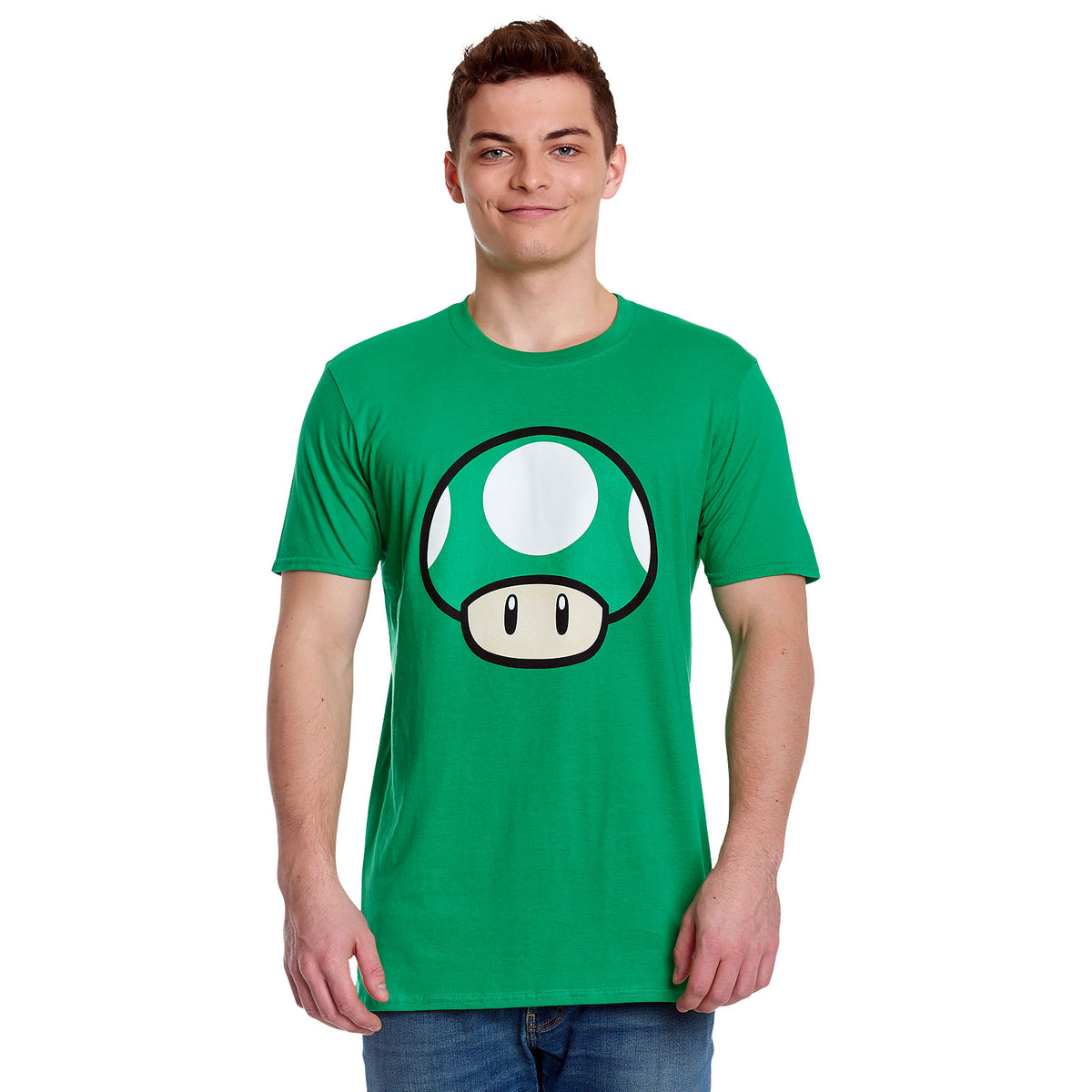 Product image Super Mario - 1 UP Mushroom T-Shirt Green