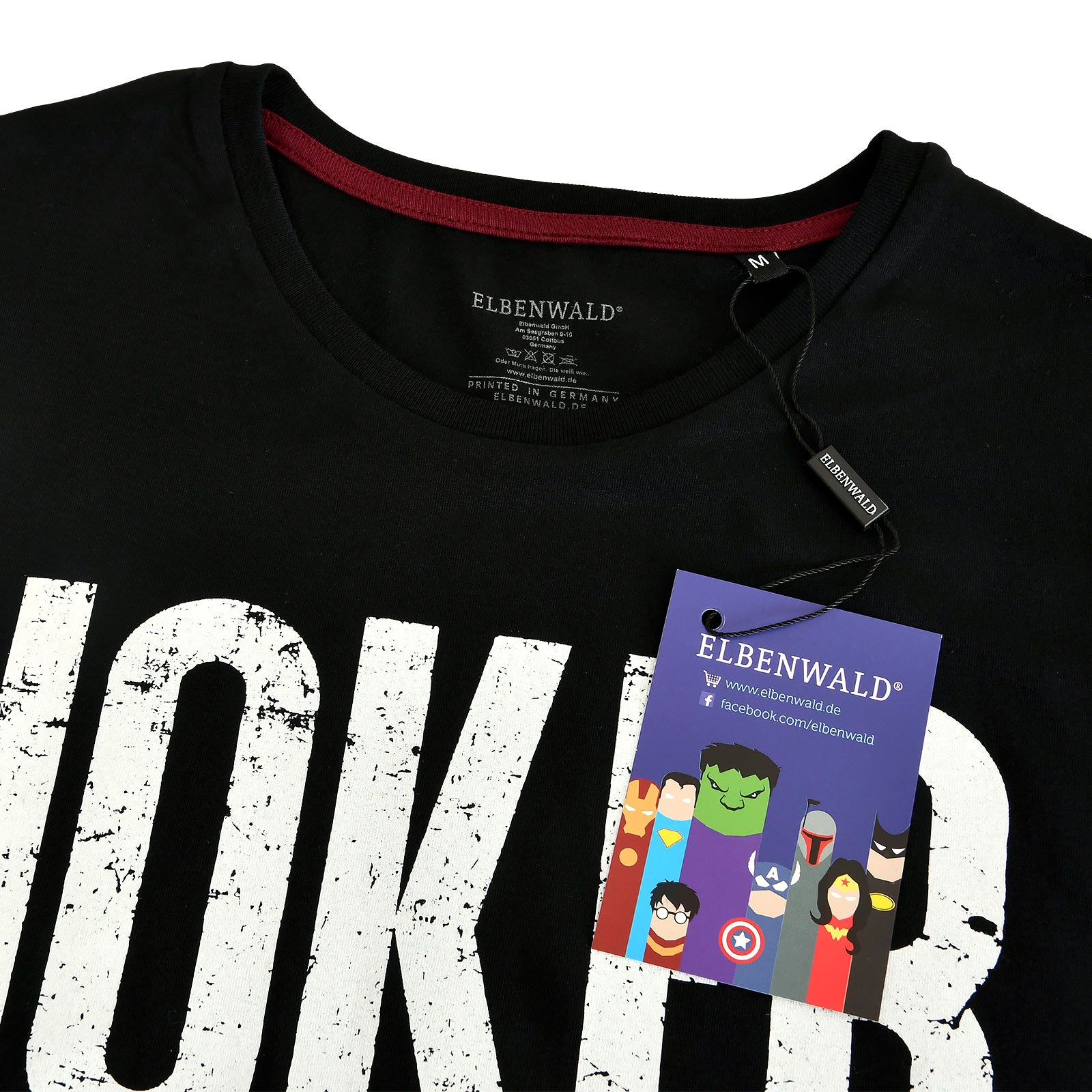 Produktbild Joker Distressed Logo T-Shirt schwarz