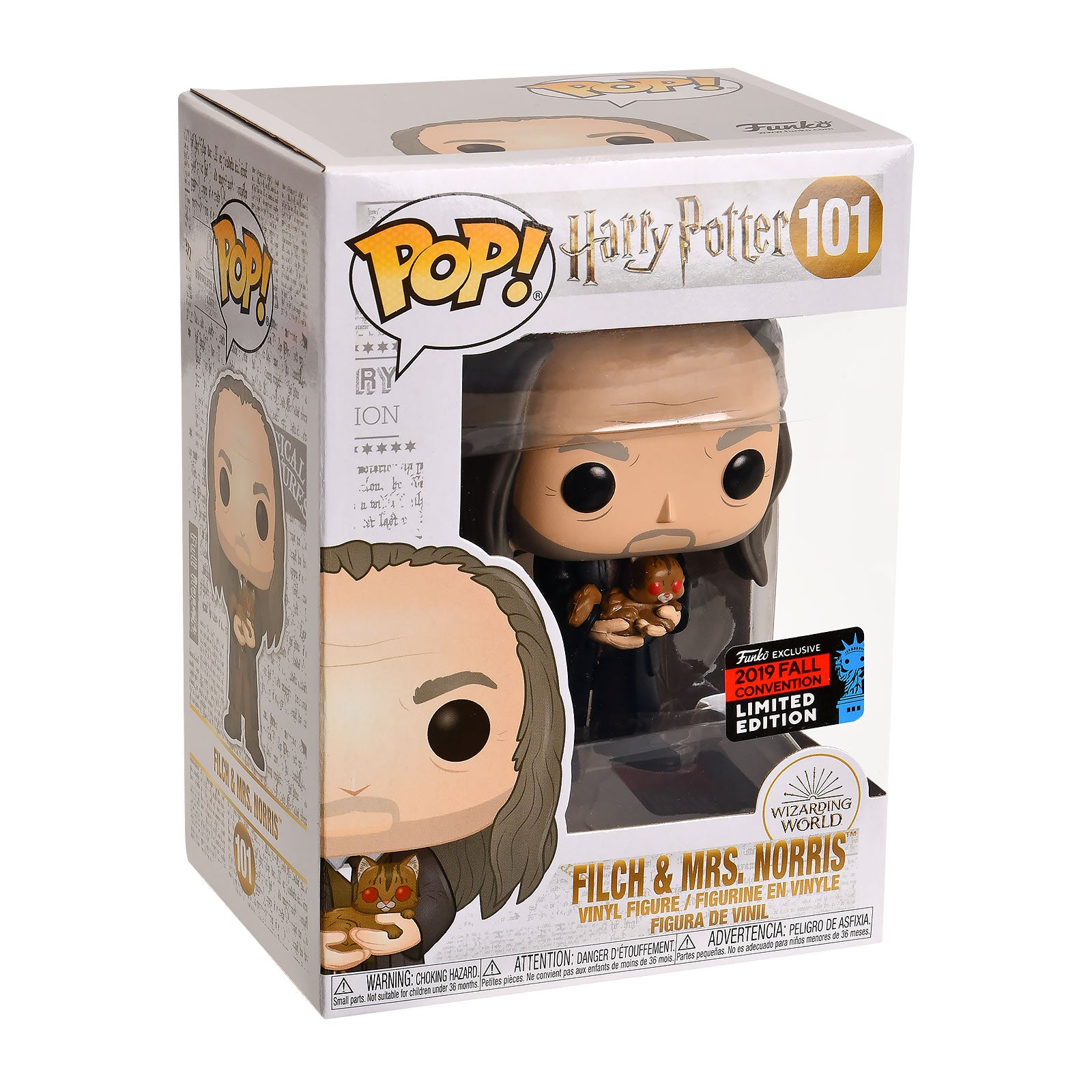 Produktbild Harry Potter - Filch mit Mrs. Norris Yule Ball Funko Pop Figur