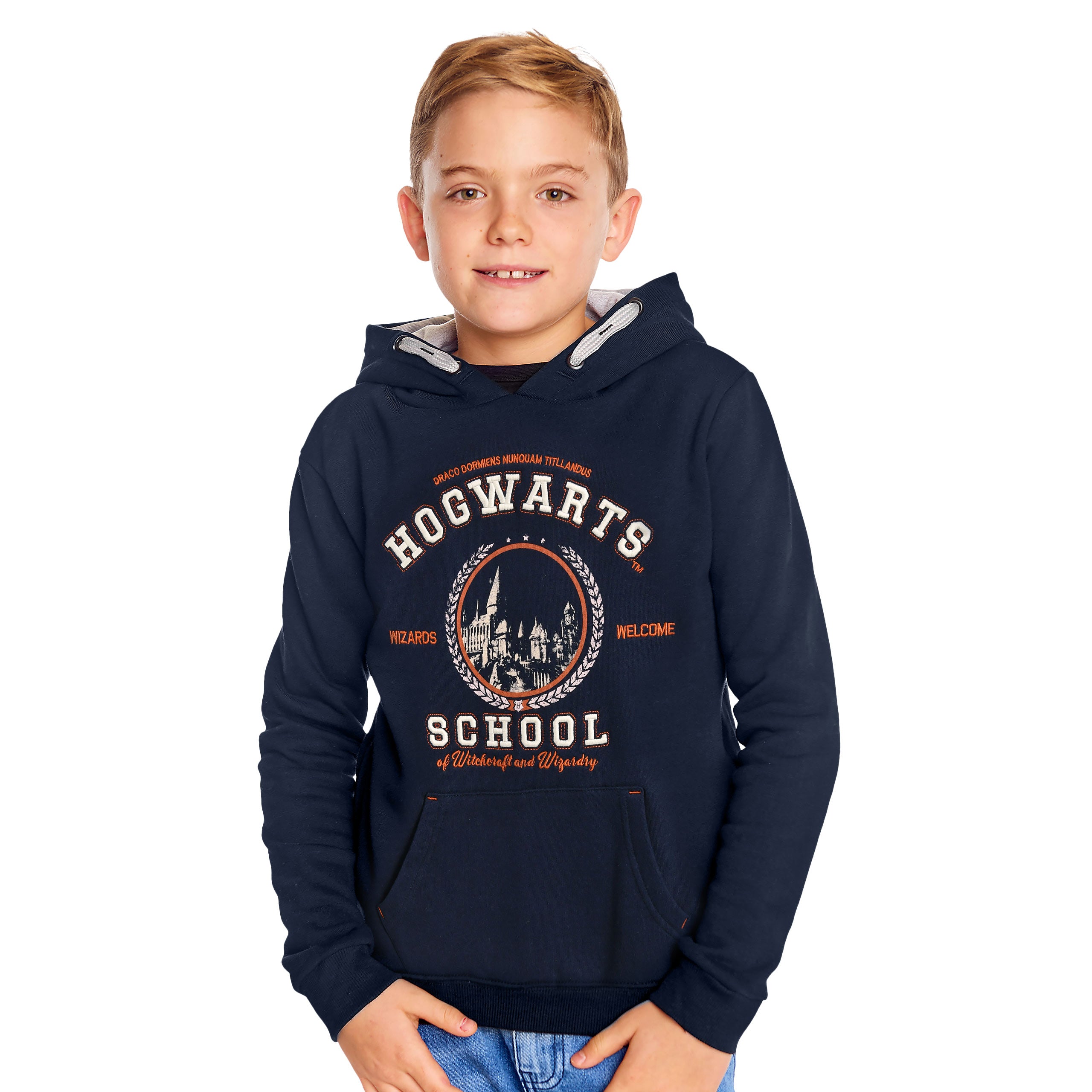 Produktbild Harry Potter - Hogwarts School Kinder Hoodie blau