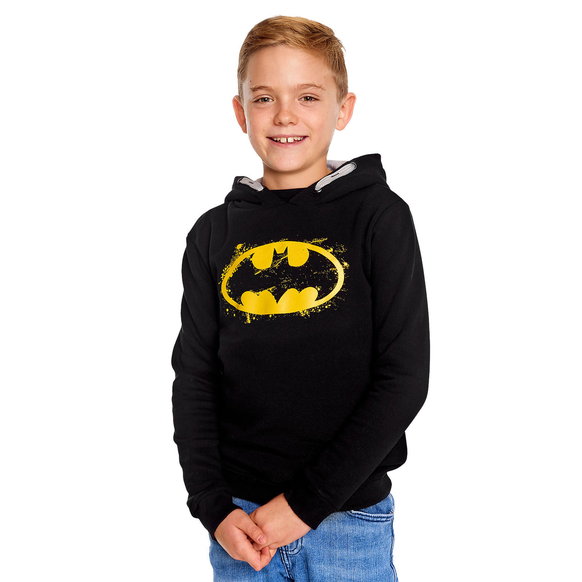 Produktbild Batman - Logo Kinder Hoodie schwarz