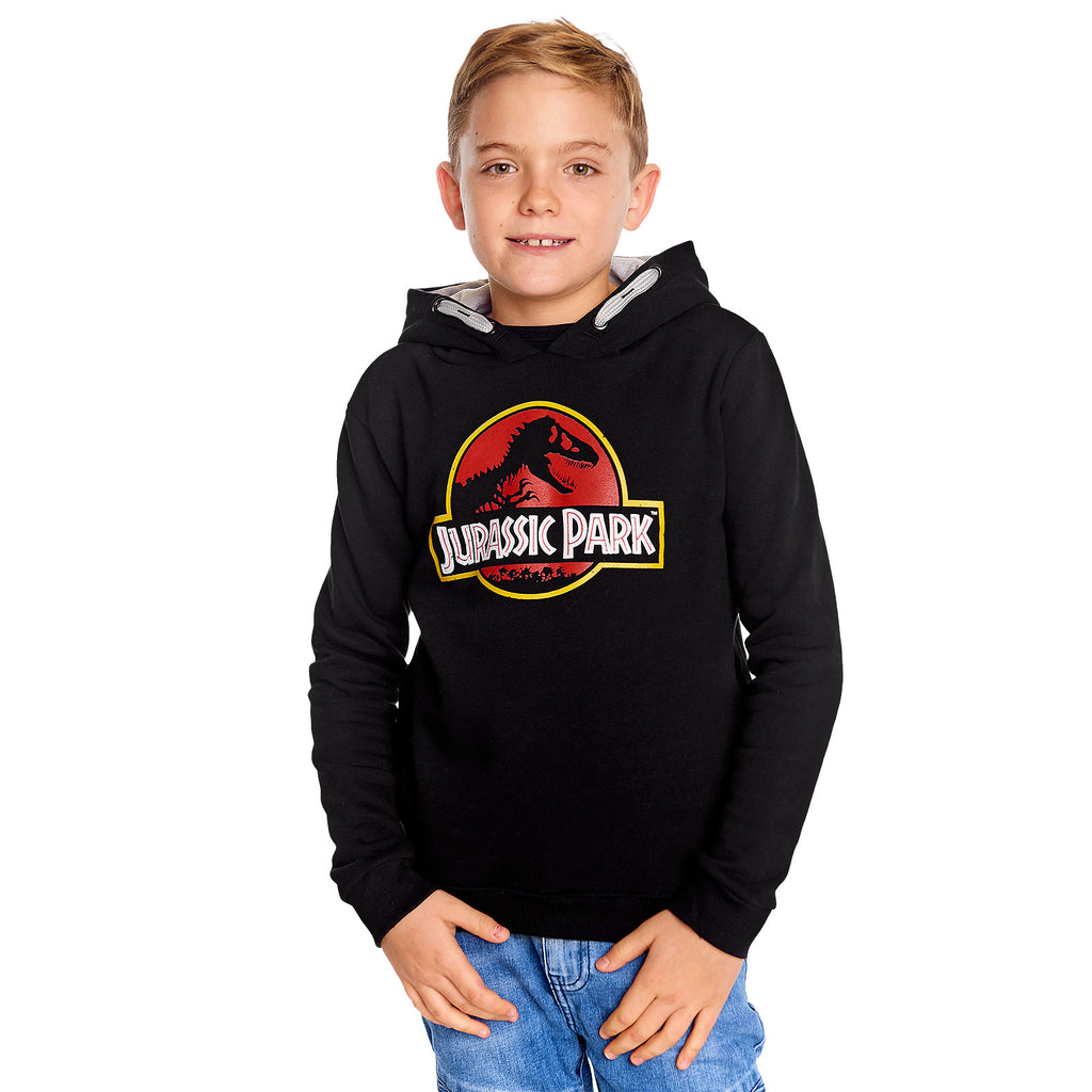Produktbild Jurassic Park - Movie Logo Kinder Hoodie schwarz