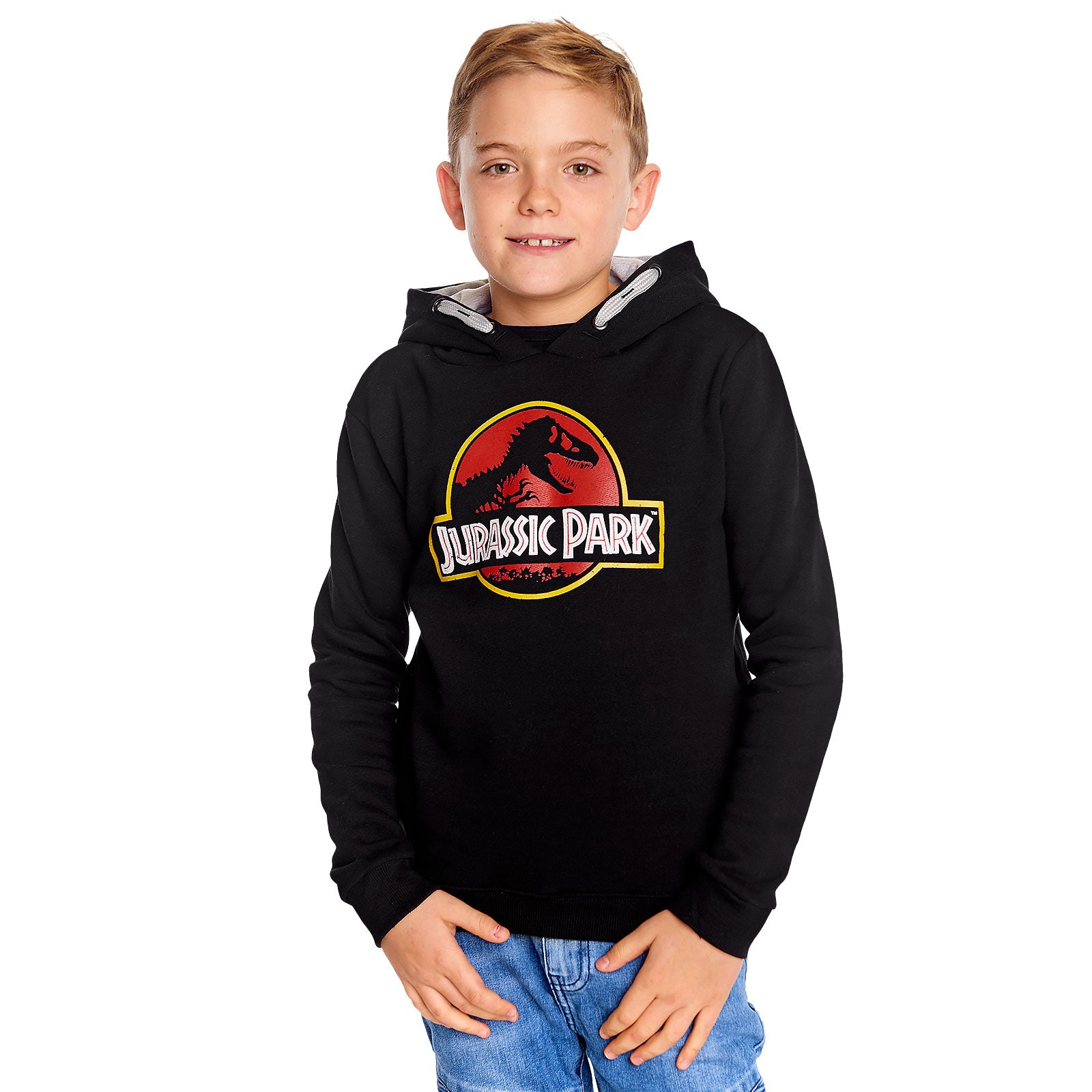 Produktbild Jurassic Park - Movie Logo Kinder Hoodie schwarz