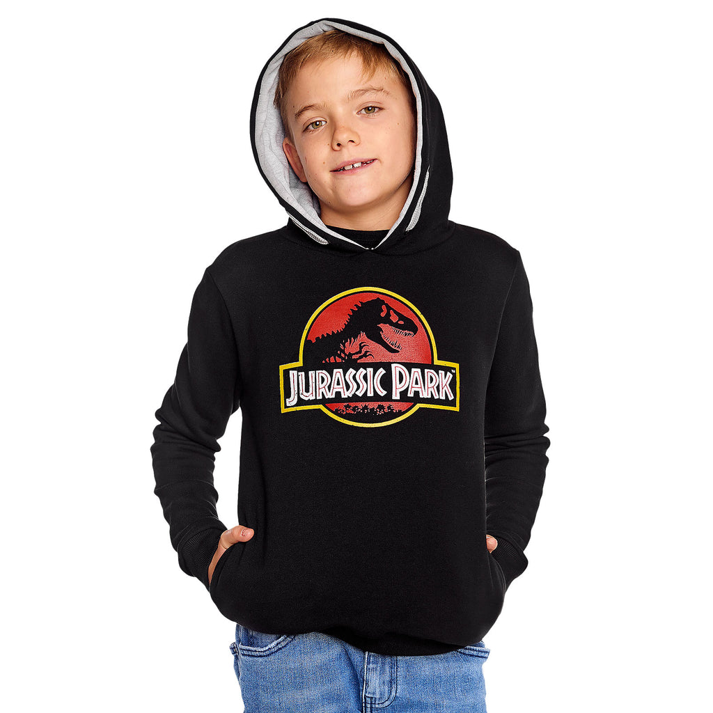 Produktbild Jurassic Park - Movie Logo Kinder Hoodie schwarz