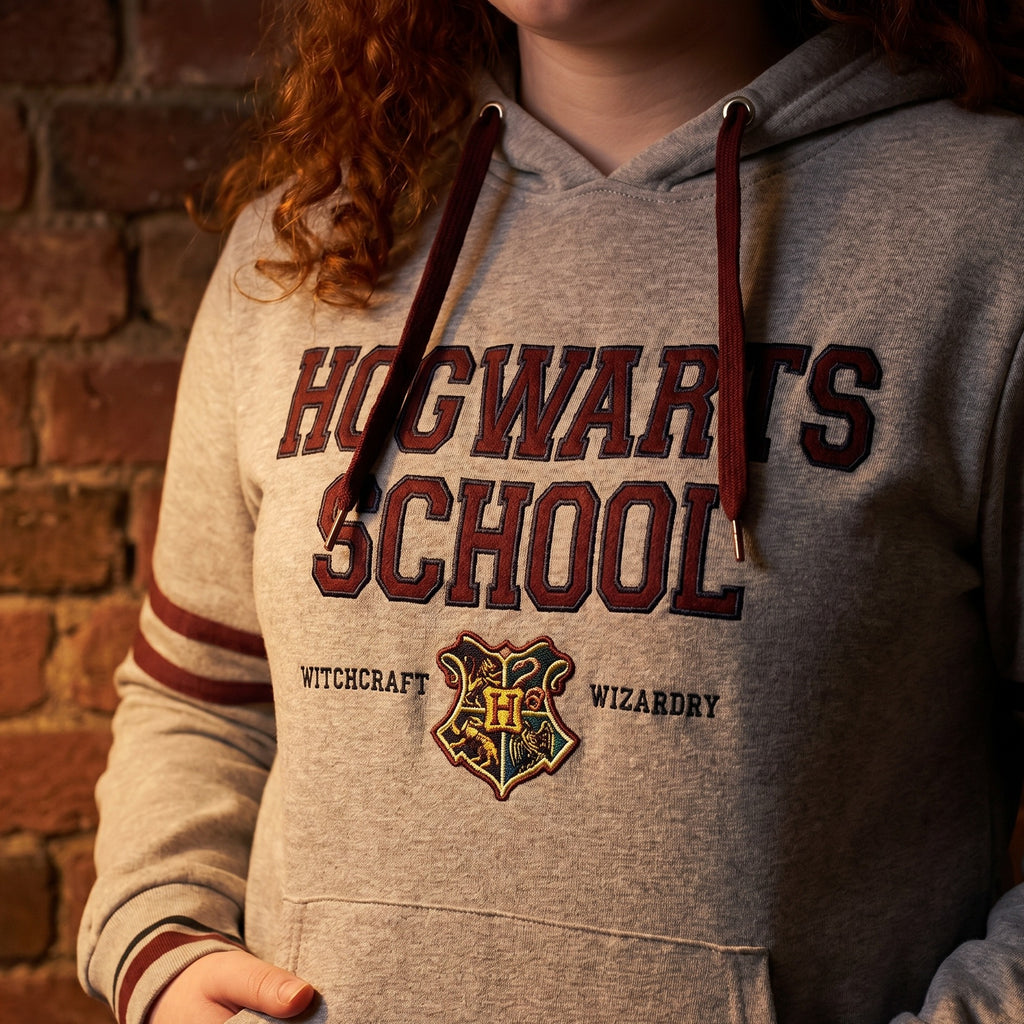 Produktbild Harry Potter - Hogwarts School Hoodie grau