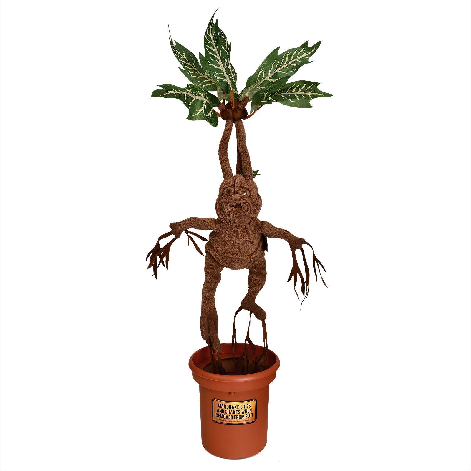 Produktbild Harry Potter - Alraune Plüsch Figur im Topf mit Sound 46 cm