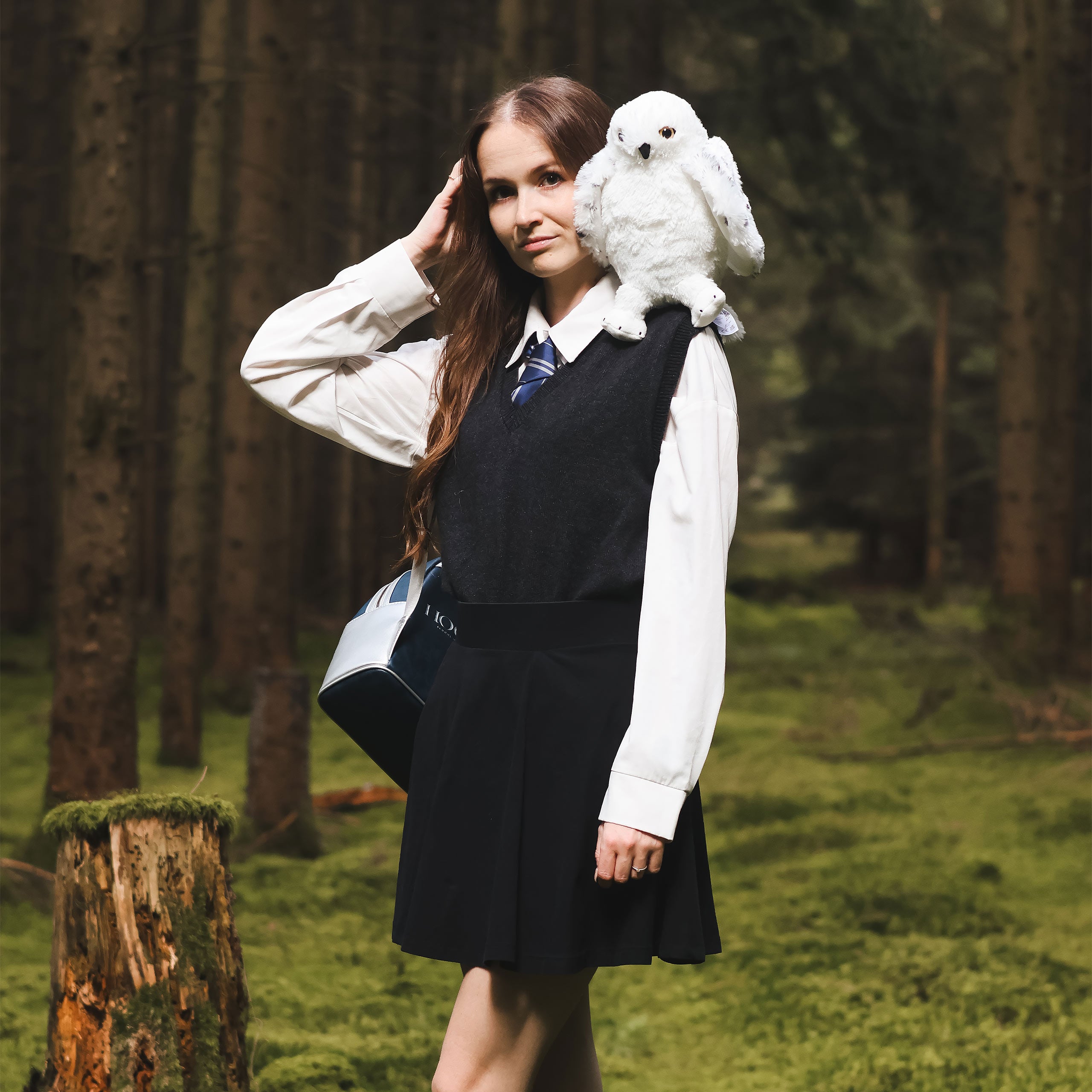 Produktbild Hedwig mit geöffneten Flügeln Plüsch Figur 28 cm - Harry Potter
