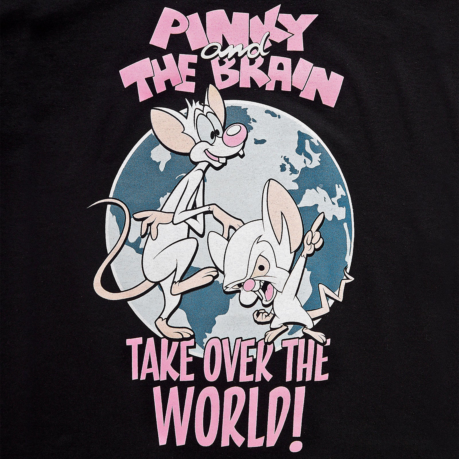 Produktbild Pinky und der Brain - Take Over The World T-Shirt schwarz